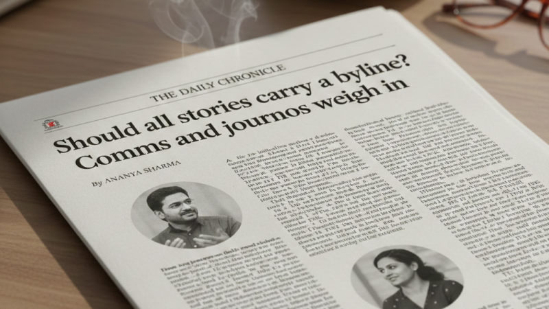 The evolving rules of bylines in an AI-driven newsroom: comms pros and journos weigh in